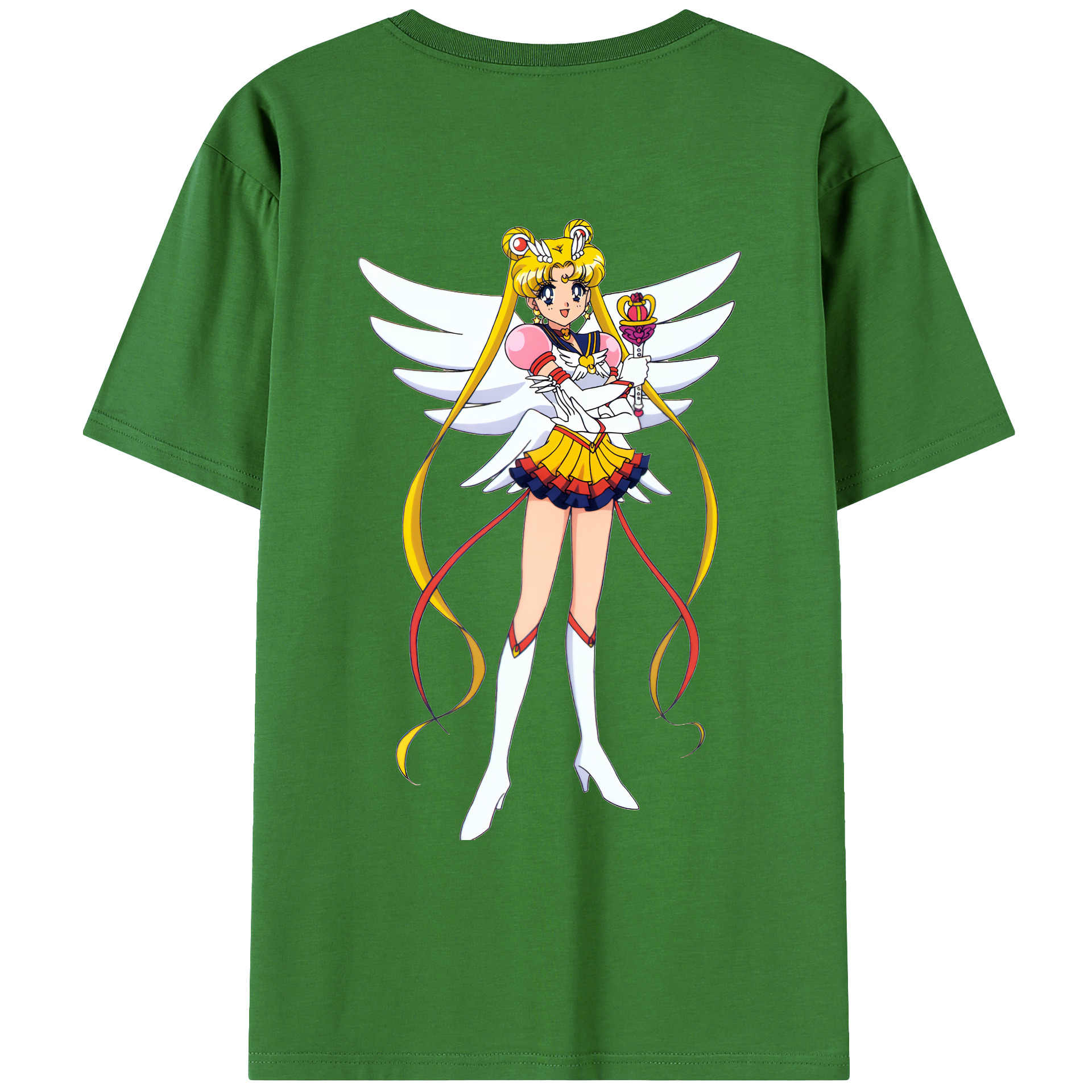（画像用） 美少女戦士セーラームーン 月野 うさぎ つきの うさぎ Sailor Moon Tsukino Usagi レディース半袖Tシャツ(バックプリント)